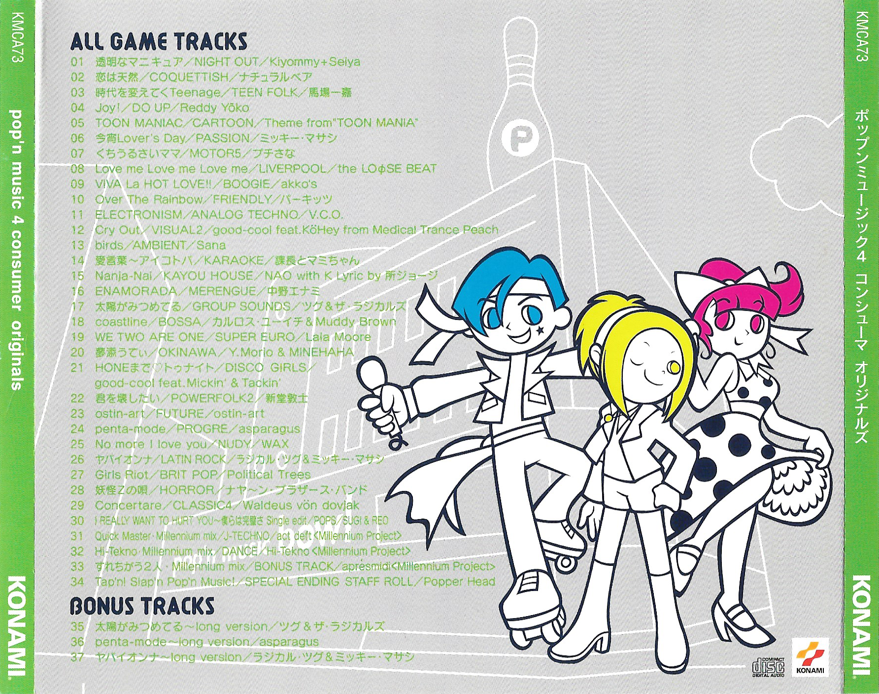 pop'n music 4 consumer originals (2000) MP3 - Download pop'n music